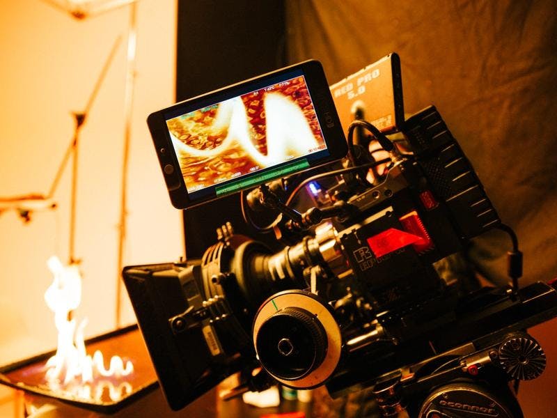 Commercial film production behind the scenes phantom flex tabletop pyro 3 domo 2018